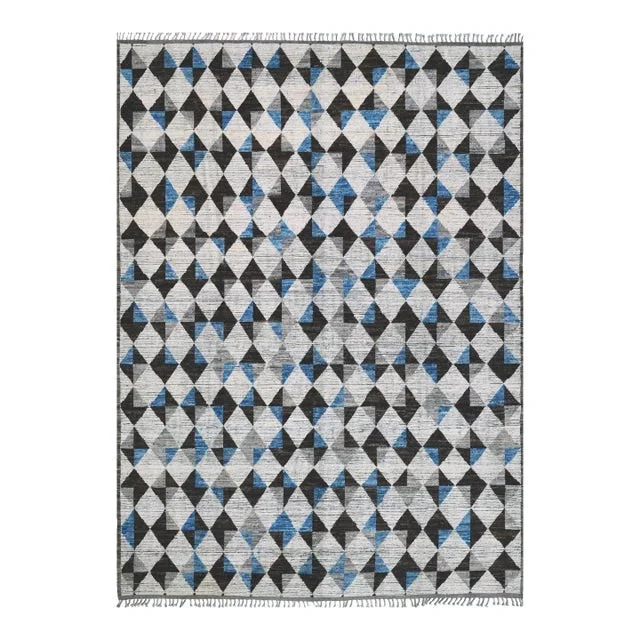 10 X 13 Contemporary Moroccan-Style Wool Rug in Beige With Abstract Design