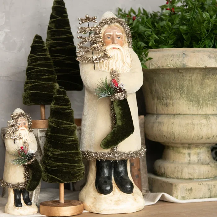 16 1/2″ Oatmeal Velvet Belsnickel