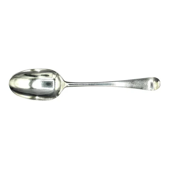 1770 English Hanoverian Pattern Sterling Silver Tablespoon