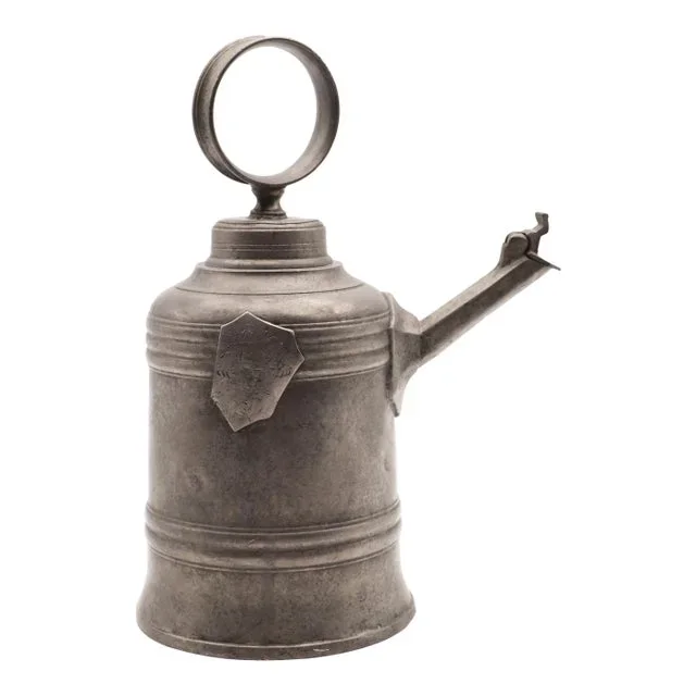 1775 Medieval Antique German Pewter Wine Jug