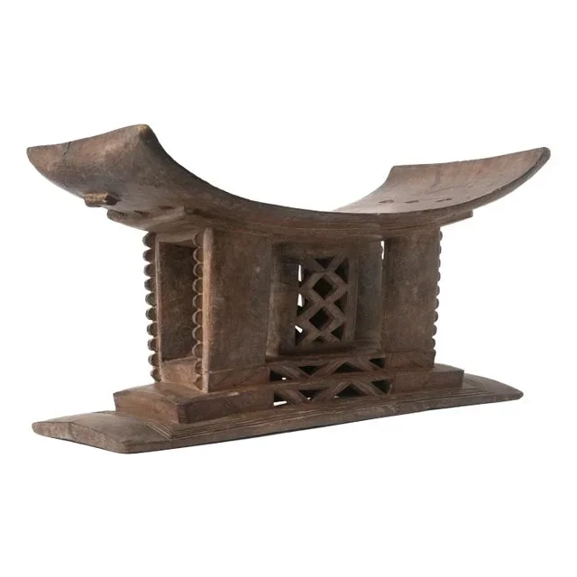 17th Century Wood-Carved African Ashanti Stool