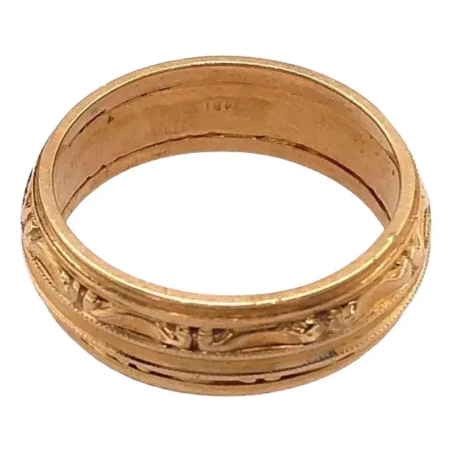18 Karat Yellow Gold Wedding Ring / Band