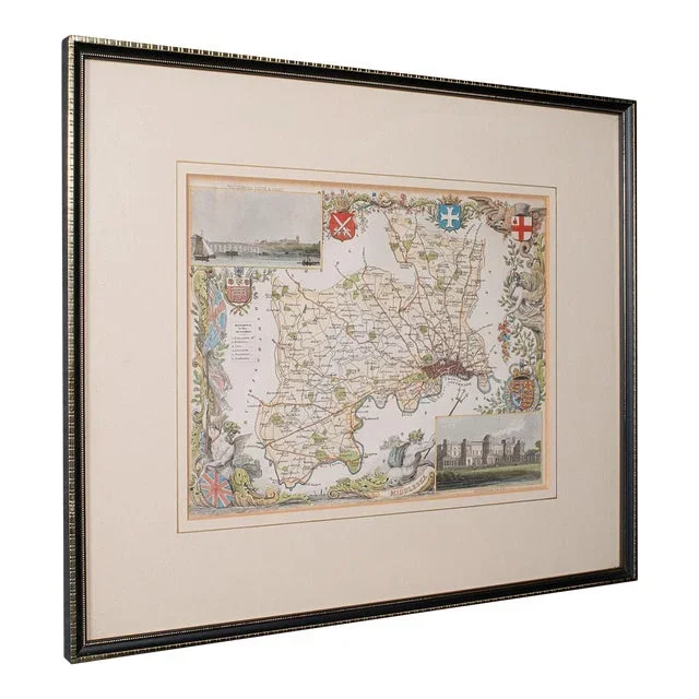 1860’s Antique County Map