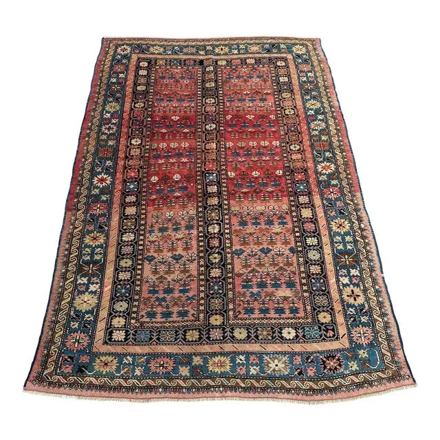 1880s Antique Hand Knotted Shirvan Rug