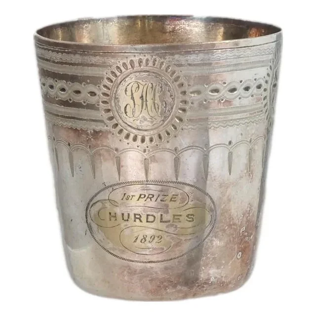 1892 Track & Field Hurdles Trophy Cup – Low Ball
