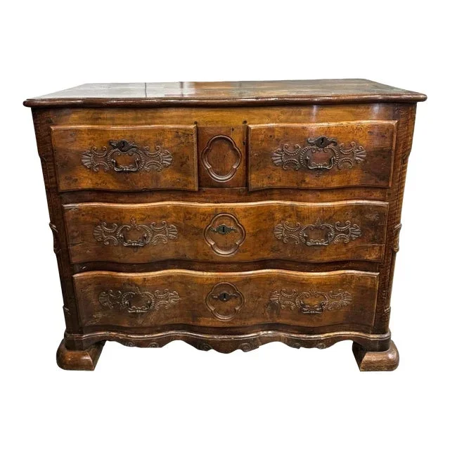 18th C Walnut French Commode