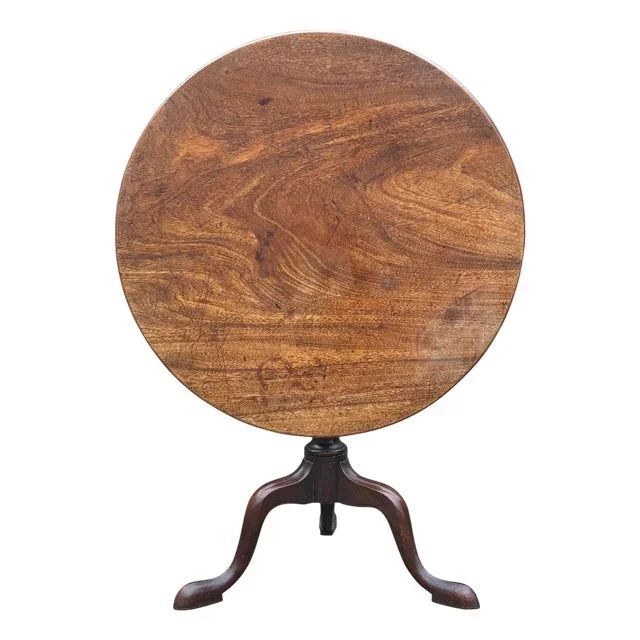 18th Century George III Mahogany Tripod Table, 1780