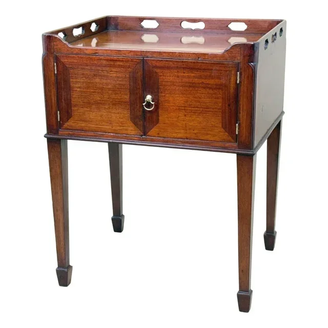 18th Century Georgian Mahogany Night Table, 1770s
