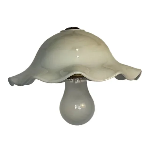 1900s Antique Decorative Glass Shade Pendant
