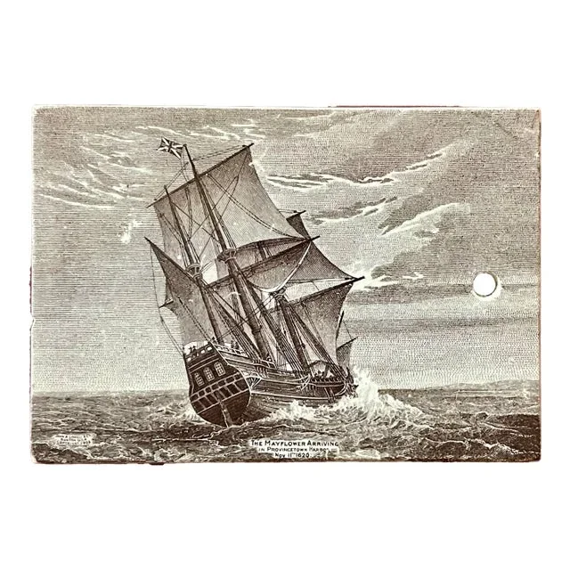 1910s Sailing Ship Decorative Tile Calendar