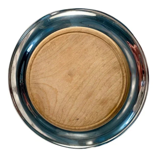1920 English Bread Board, in Silver-Plate Charger