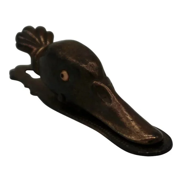 1920s Antique Cast Iron Duck Paper Clip
