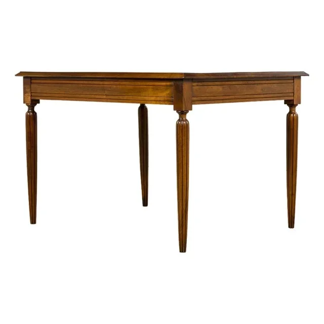 1920s French Art Deco Walnut Writing Table