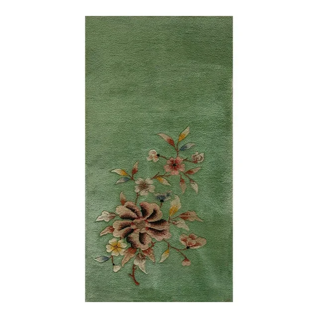 1930s Chinese Art Deco Carpet 2’x4′