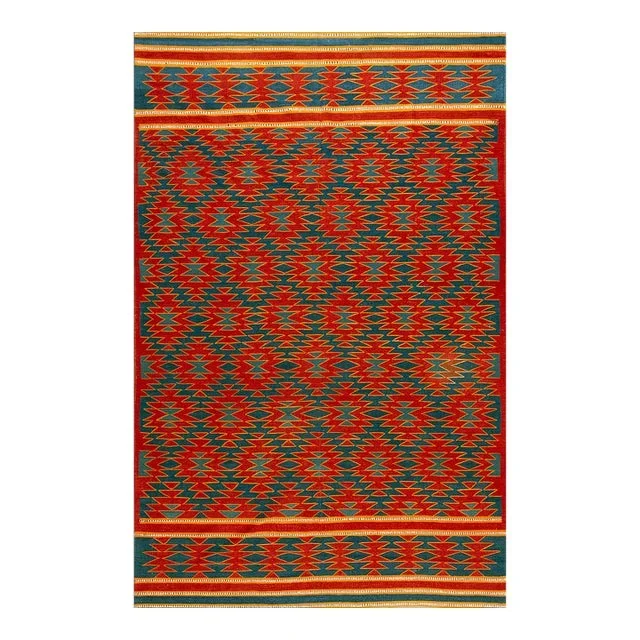 1930s Indian Cotton Dhurrie Carpet