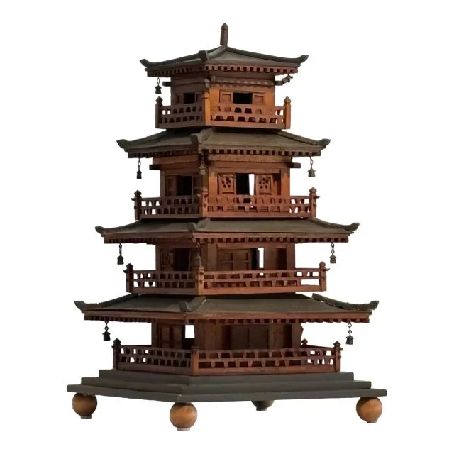 1930s Large Scale Chinese Wooden Pagoda