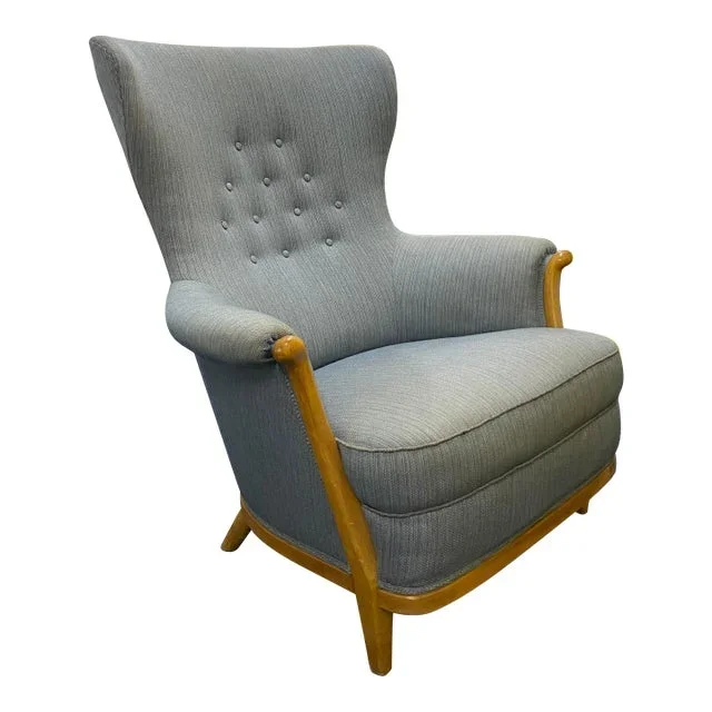 1930s Swedish Lounge Chair by Gustav Allert