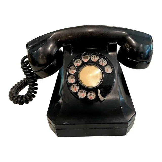 1940’s Vintage Stromberg Carlson Black Desk Telephone~ Model 1243