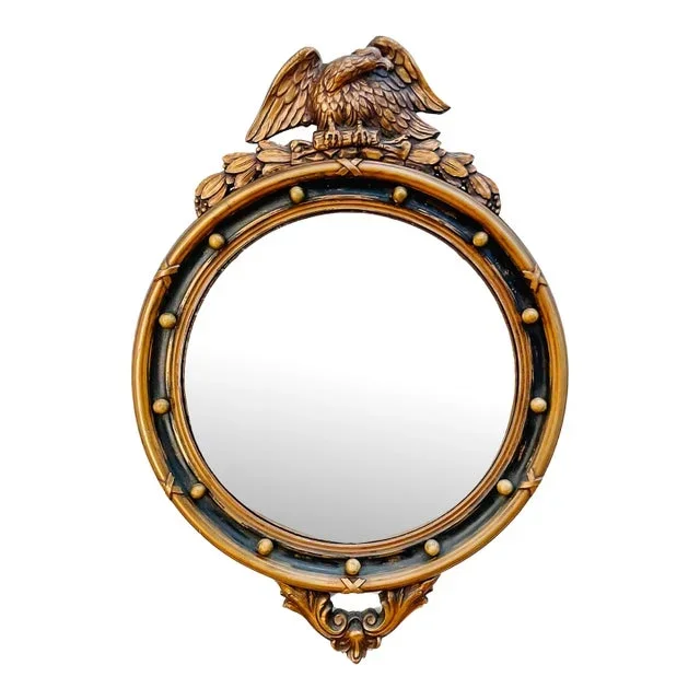 1940s American Federal Convex Giltwood Mirror