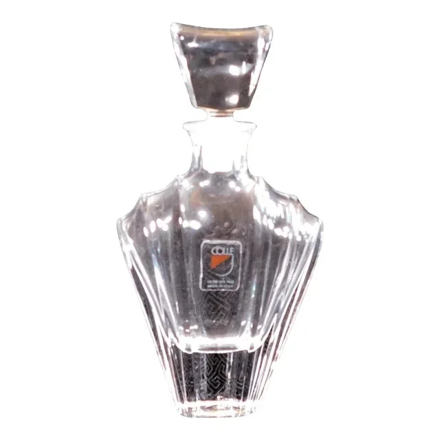 1940s Colle Crystal Perfume Bottle From Italy