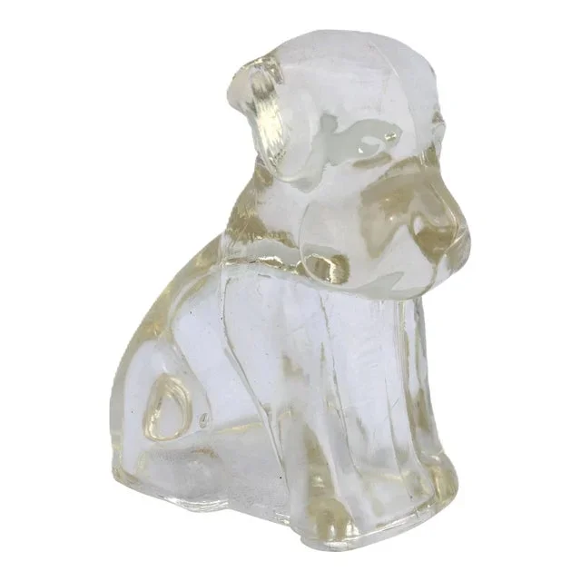 1940s Federal Glass Beagle Dog Candy Container