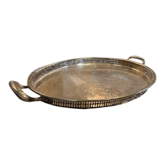1940s Gohram Newport Silverplate Yb606 Tray