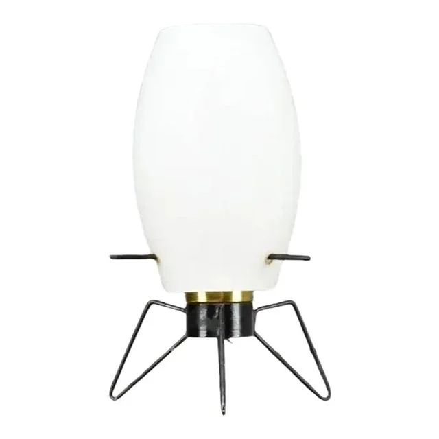 1950’s Glass & Metal Table Lamp