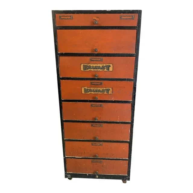 1950s Holfast Fan Belt Storage Cabinet