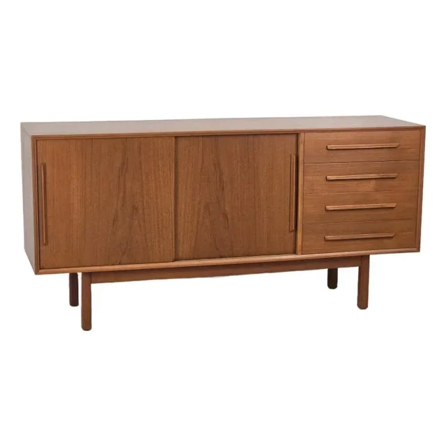 1950s Teak Danish Modern Credenza