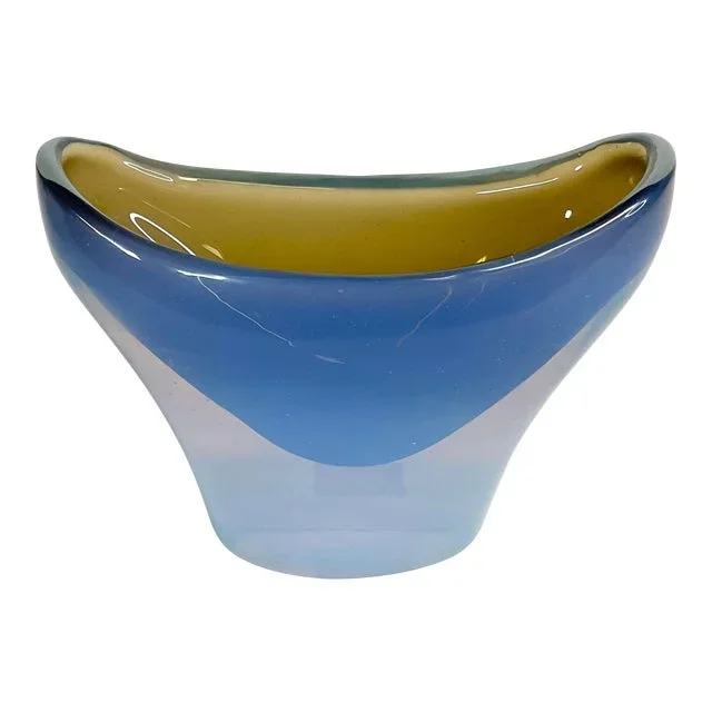 1950s Vintage Minimalist Italian Murano Seguso Vetrid’arte Vase.