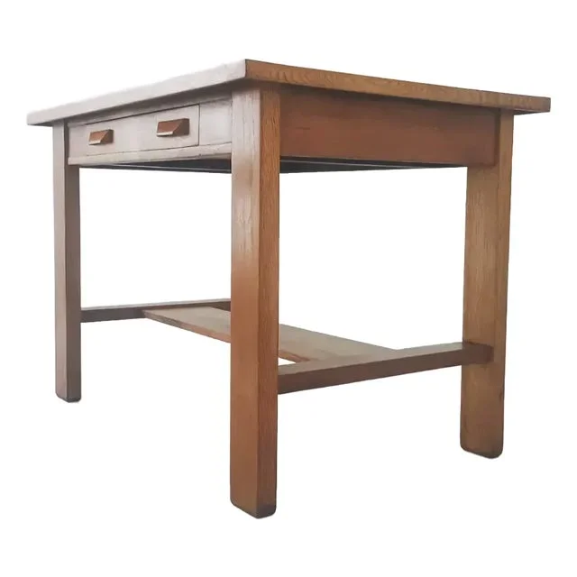 1950s Vintage Oak Mission Desk