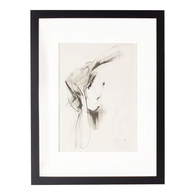 1959 Abstract Ink Drawing by Gene Szafran