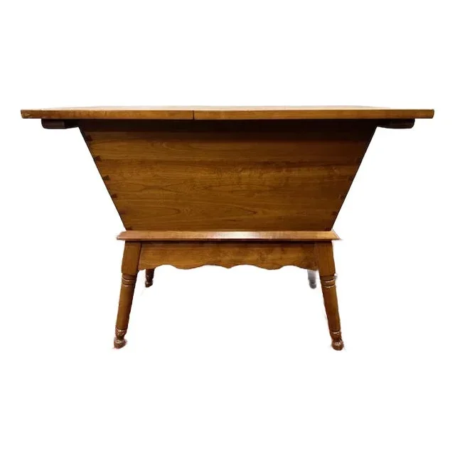 1959 Leopold Stickley Original Flip Top Cherry Dough-Box End Table
