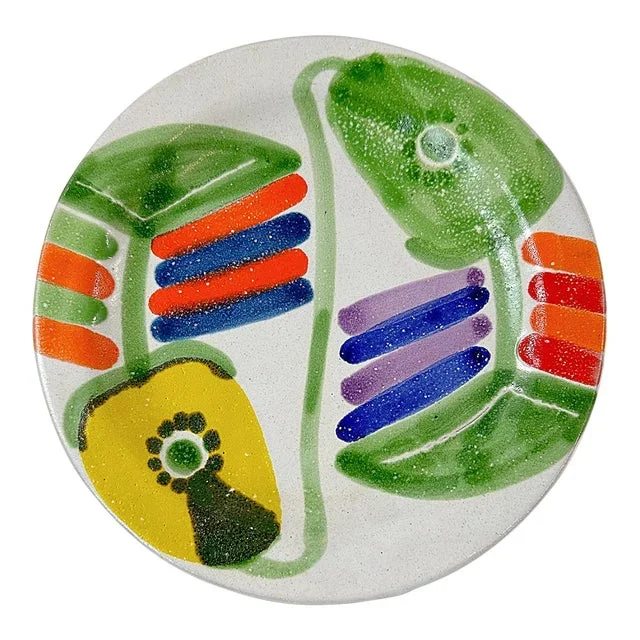 1960’s DeSimone Italian Abstract Colorful Plate