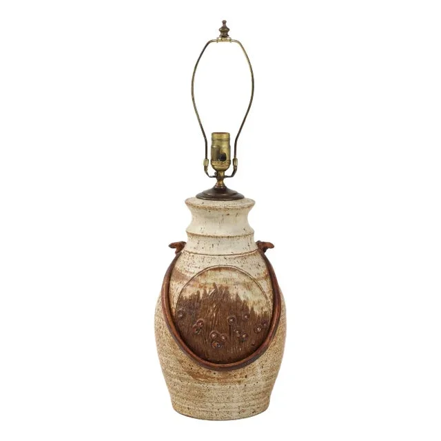 1960’s Signed Studio Made Pottery Table Lamp