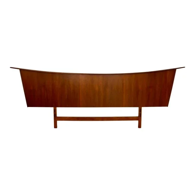 1960’s Mid-Century Modern George Nakashima Style Walnut Headboard