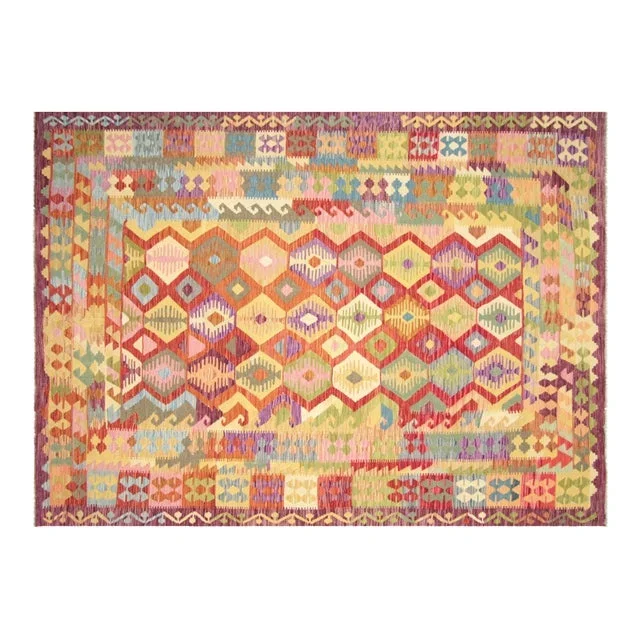 1960s Afghan Maimana Kilim
