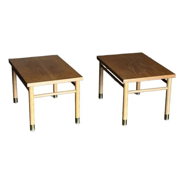 1960s American Modernist Side Tables After t.h. Robsjohn-Gibbings, a Pair
