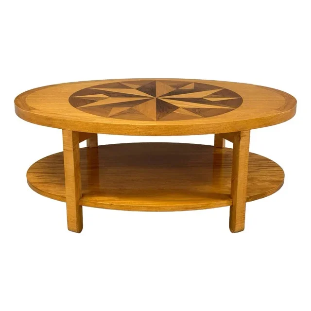 1960s Charles Pfister for Baker Inlaid Coffee Table