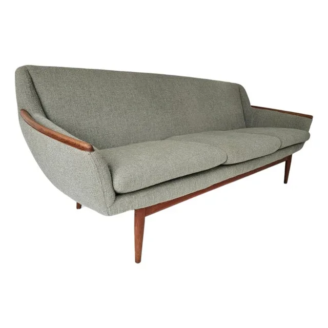 1960s Mid Century Norwegian Sofa Attributed to Gerhard Berg for Lk Hjelle