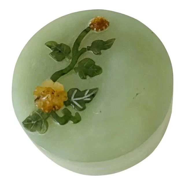 1960s Qing Dynasty Chinese Jade Jadeite Jewelry Box