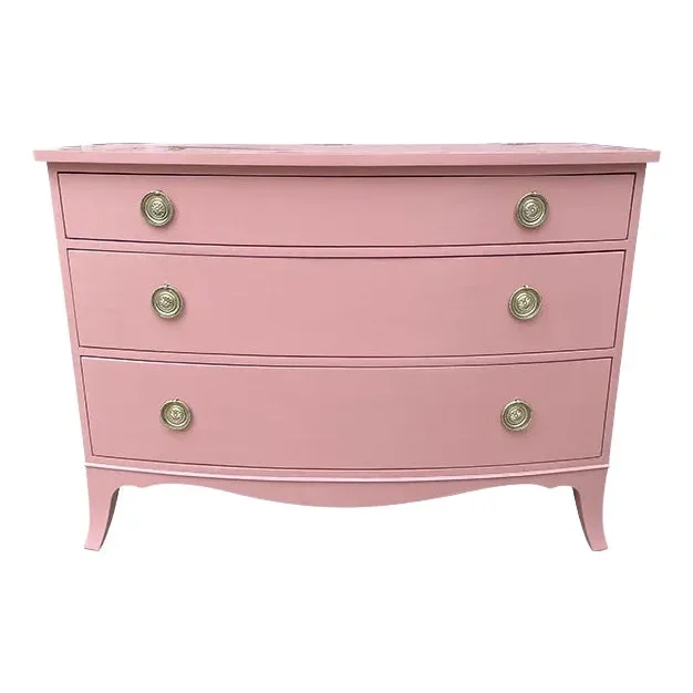 1960s Solid Refinished 3 Drawer Vintage Dresser