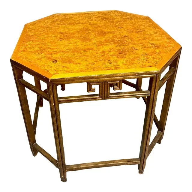 1970s Baker Furniture Octagonal Side Table