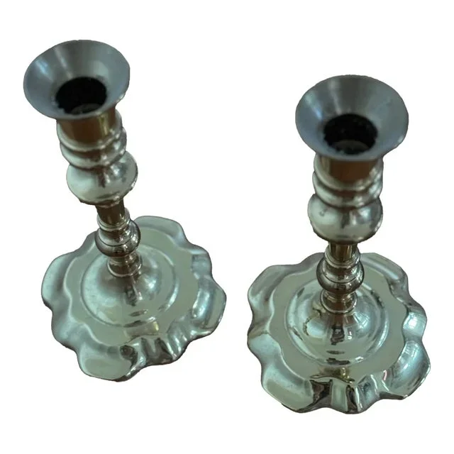 1970s Baldwin Brass Candlesticks – a Pair