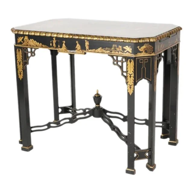 1970s Chinese Chippendale Side Table From John Widdicomb