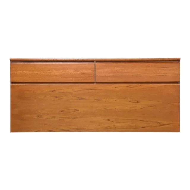 1970s Danish Modern Teak Queen Headboard