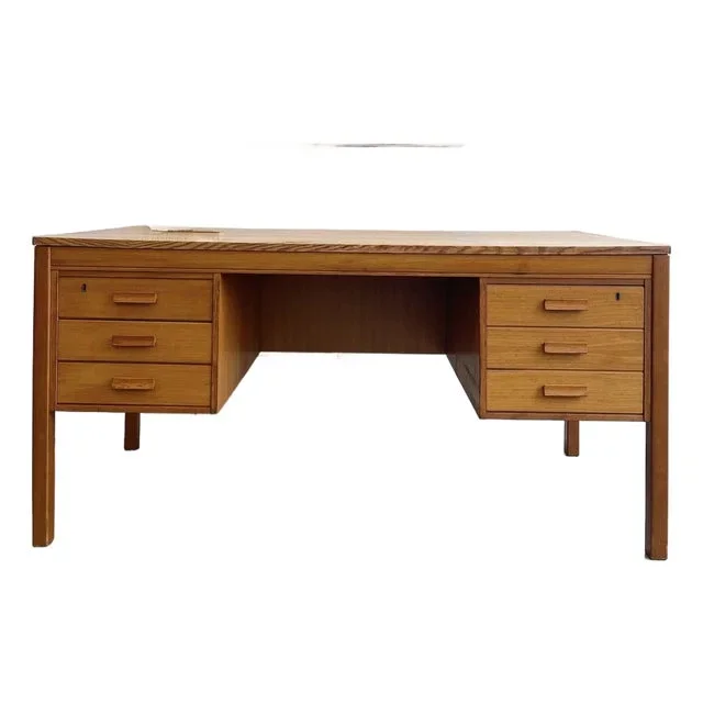 1970s Danish Teak Executive Desk