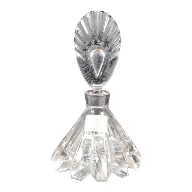 1970s Mikasa Cut Crystal Perfume Bottle