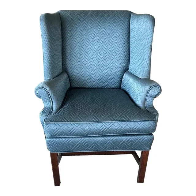 1970s Petite Wingback Chair by Fairington