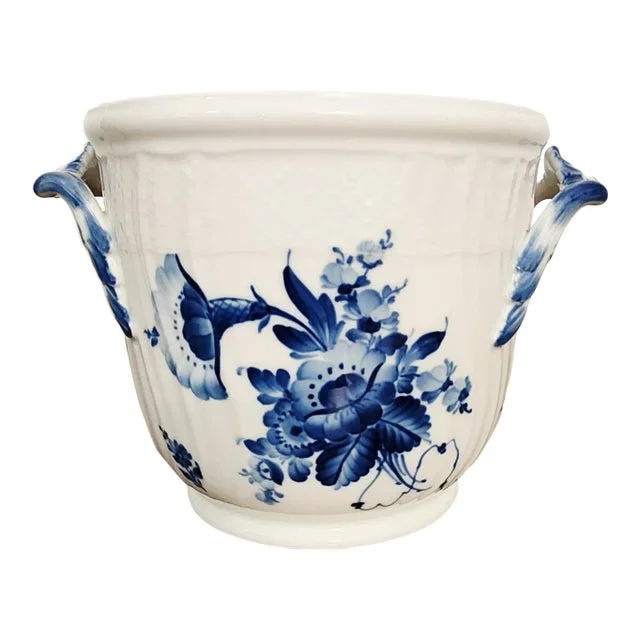 1970s Royal Copenhagen Blue Flowers Wine/Champagne Cooler